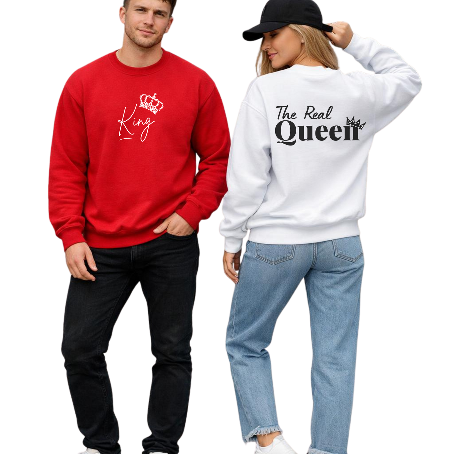 King sweatshirt for couples