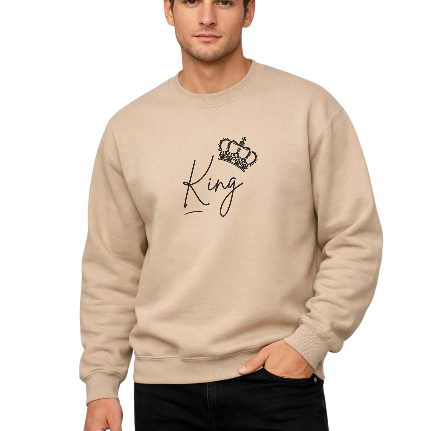 King sweatshirt for couples